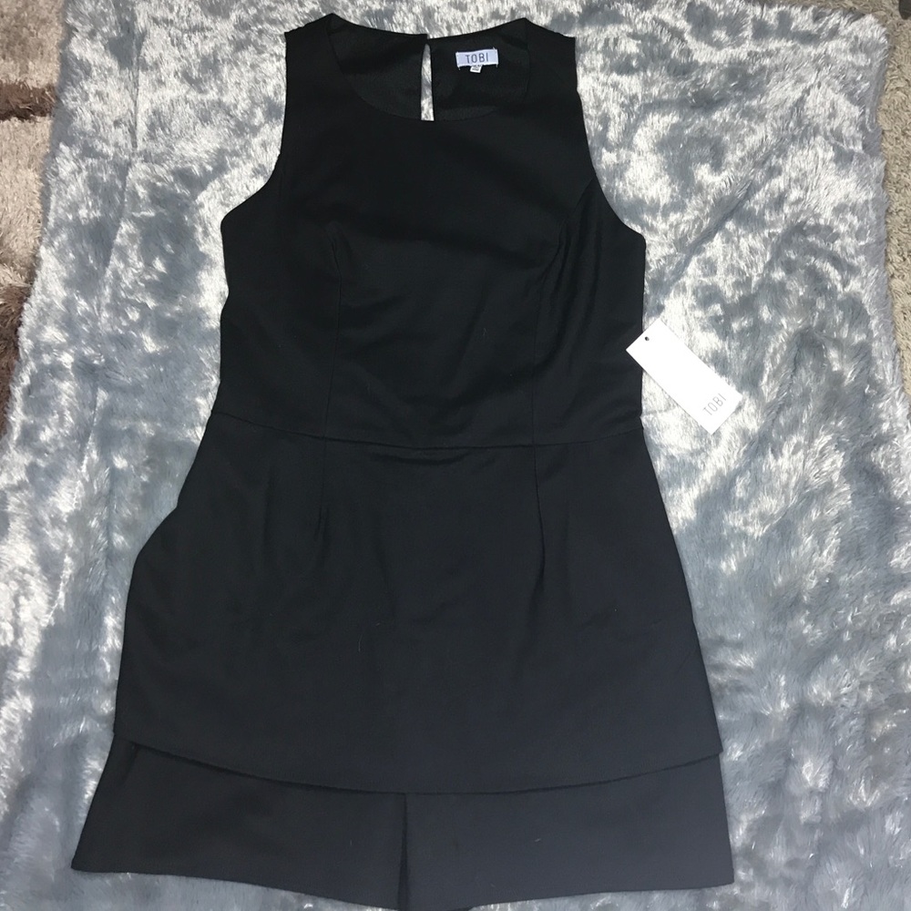 Peplum skort romper